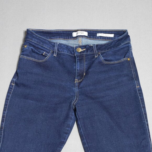 Guess Jeans women's size 29 ink blue colour sexy curve mid-rise skinny - Picture 2 of 15